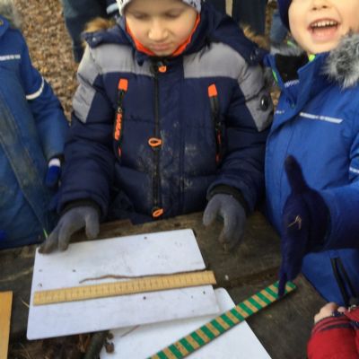 Year 1 - Forest School measuring (3)